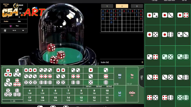 Cách chơi tài xỉu trực tuyến tại C54
