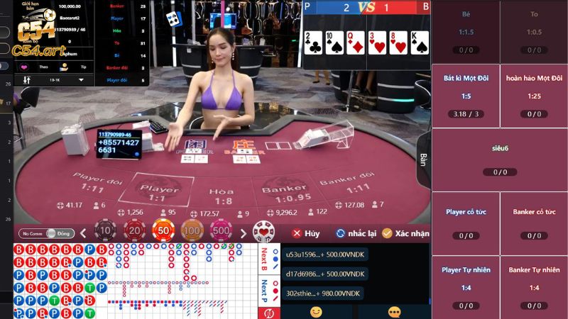 Hướng dẫn cách tham gia Baccarat tại nhà cái C54 chi tiết