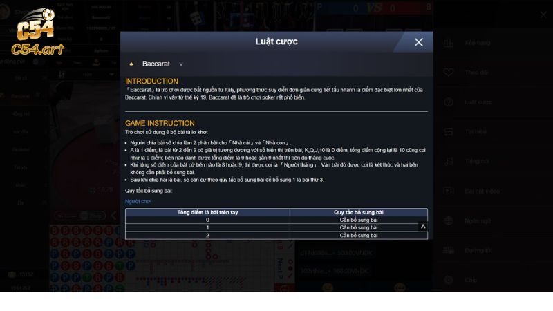 Nắm rõ quy tắc chơi Baccarat